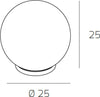 Lampada-Contemporanea-Target-Metallo-Cromo-Vetro-Cromo-E-Trasparente-1-Luce-E27