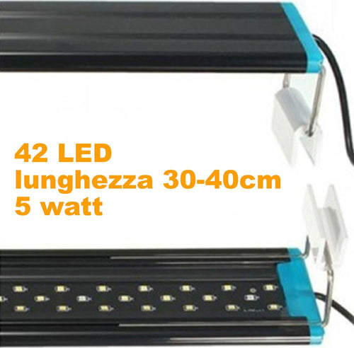 LAMPADA D73 LUCE PLAFONIERA ALLUNGABILE ESTENDIBILE LED PER ACQUARI BORDO VASCA Prodotti per animali domestici/Pesci e animali d'acqua/Illuminazione per acquario Trade Shop italia - Napoli, Commerciovirtuoso.it
