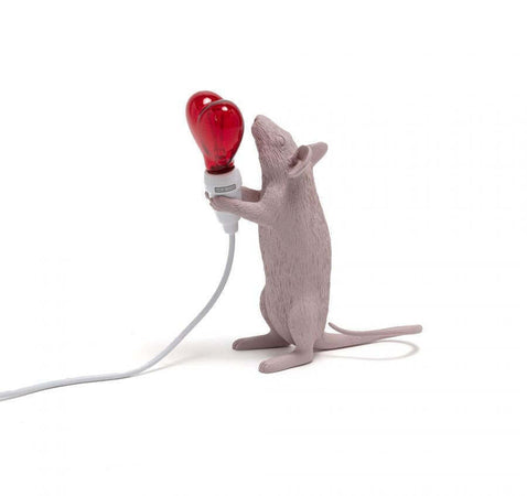 Lampada da appoggio Seletti Mouse Lamp Love Edition