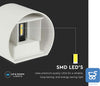 Lampada da Esterno in Alluminio Resistente all'Acqua Luce LED 7W 85-265V Bianco Freddo