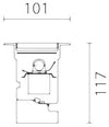 Lampada da incasso a pavimento, parete e soffitto iGuzzini Linealuce