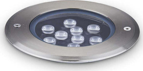 Lampada-Da-Incasso-Moderna-Floor-Alluminio-Cromo-Led-12W-3000K-Luce-Calda