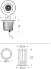 Lampada da incasso per esterni Sibilla Pot