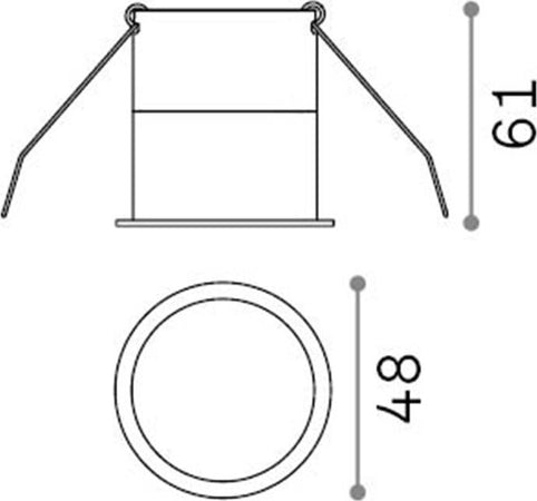 Lampada-Da-Incasso-Quark-Alluminio-Nero-1-Luce-8W-K-Luce