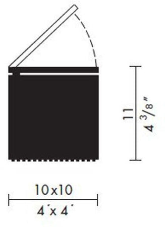 Lampada da lettura Cini&Nils Cuboled Argento