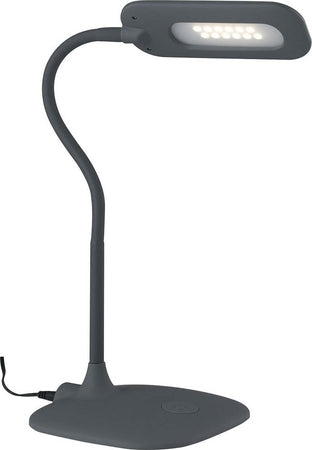 Lampada Da Lettura Led Darwin Grigia 4,8W 450Lm 4000K Dimmerabile 16X16X53,5Cm Illuminazione/Illuminazione per interni/Illuminazioni per pareti/Lampade da lettura Led Mall Home - Napoli, Commerciovirtuoso.it