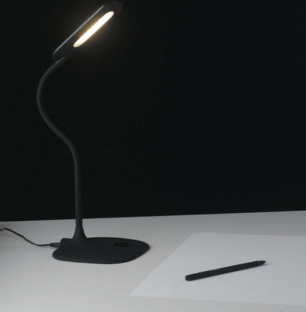 Lampada Da Lettura Led Darwin Nera 4,8W 450Lm 4000K Dimmerabile 16X16X53,5Cm Illuminazione/Illuminazione per interni/Illuminazioni per pareti/Lampade da lettura Led Mall Home - Napoli, Commerciovirtuoso.it