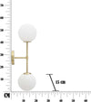 Lampada Da Muro Glamy Doppia Cm 15X21X55 Illuminazione/Illuminazione per interni/Illuminazioni per pareti/Applique Led Mall Home - Napoli, Commerciovirtuoso.it
