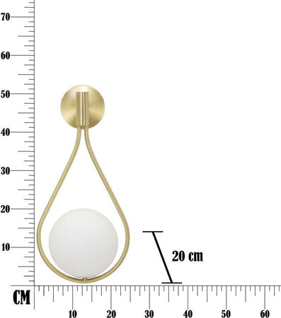 Lampada Da Muro Glamy Drop Cm 24X20X52 Illuminazione/Illuminazione per interni/Illuminazioni per pareti/Applique Led Mall Home - Napoli, Commerciovirtuoso.it