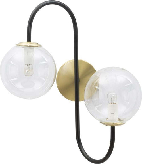 Lampada Da Muro Iron Black Cm 36X24X45 Illuminazione/Illuminazione per interni/Illuminazioni per pareti/Applique Led Mall Home - Napoli, Commerciovirtuoso.it