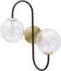 Lampada Da Muro Iron Black Cm 36X24X45 Illuminazione/Illuminazione per interni/Illuminazioni per pareti/Applique Led Mall Home - Napoli, Commerciovirtuoso.it