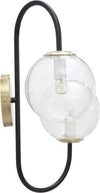 Lampada Da Muro Iron Black Cm 36X24X45 Illuminazione/Illuminazione per interni/Illuminazioni per pareti/Applique Led Mall Home - Napoli, Commerciovirtuoso.it