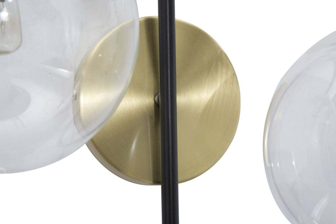 Lampada Da Muro Iron Black Cm 36X24X45 Illuminazione/Illuminazione per interni/Illuminazioni per pareti/Applique Led Mall Home - Napoli, Commerciovirtuoso.it