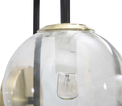 Lampada Da Muro Iron Black Cm 36X24X45 Illuminazione/Illuminazione per interni/Illuminazioni per pareti/Applique Led Mall Home - Napoli, Commerciovirtuoso.it