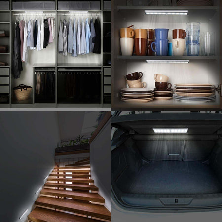 Lampada Da Parete A Induzione 10led Con Sensore Di Movimento Per Armadi Q-led100 Illuminazione/Illuminazione per interni/Illuminazione speciale/Luci notturne Trade Shop italia - Napoli, Commerciovirtuoso.it