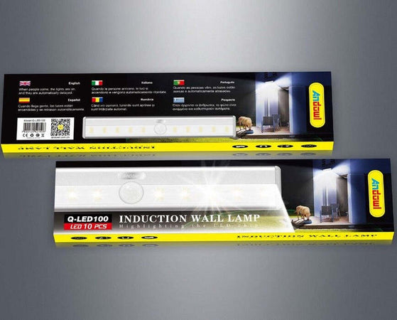 Lampada Da Parete A Induzione 10led Con Sensore Di Movimento Per Armadi Q-led100 Illuminazione/Illuminazione per interni/Illuminazione speciale/Luci notturne Trade Shop italia - Napoli, Commerciovirtuoso.it
