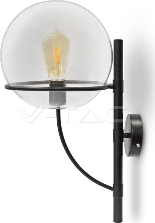 LAMPADA DA PARETE APPLIQUE A MURO FORMA GLOBO VETRO TRASPARENTE ELEGANTE VT-7226 Illuminazione/Illuminazione per interni/Illuminazioni per pareti/Applique Trade Shop italia - Napoli, Commerciovirtuoso.it