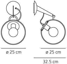 Lampada da parete Artemide Miconos