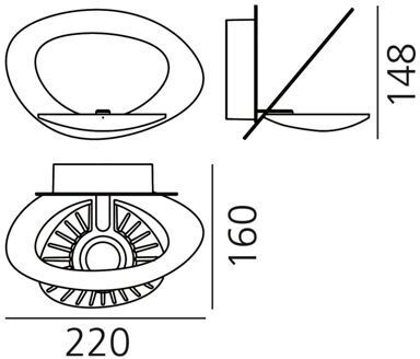 Lampada da parete Artemide Pirce micro LED
