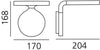 Lampada da parete Artemide Rea 17