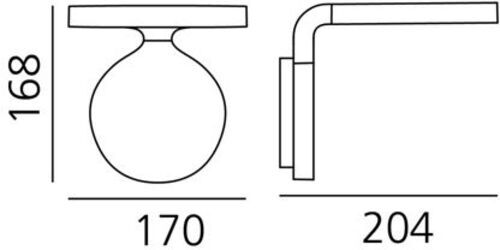 Lampada da parete Artemide Rea 17