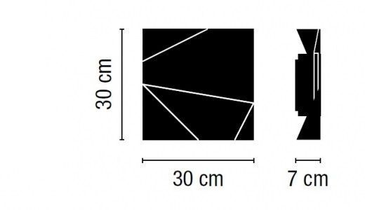Lampada da parete da esterno Vibia Origami