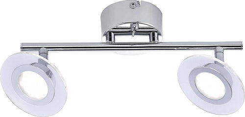 Lampada Da Parete E Soffitto Sofia 2 Fuochi Led, 2x3,8/4 W Cromato 34,5x10x14 cm Illuminazione/Illuminazione per interni/Lampadari lampade a sospensione e plafoniere/Plafoniere Scontolo.net - Potenza, Commerciovirtuoso.it