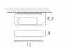 Lampada da parete Icone LINGOTTO 1 LED