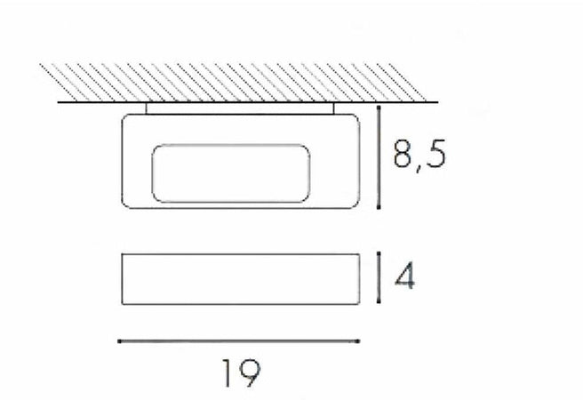 Lampada da parete Icone LINGOTTO 1 LED
