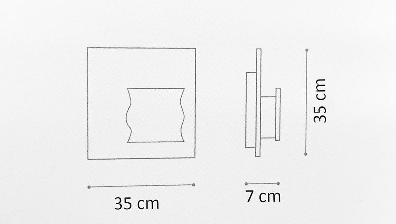 Lampada da parete Icone PIASTRA QP