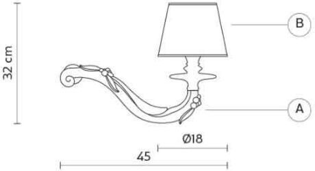 Lampada da parete Karman Dèjà-Vu