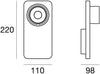 Lampada da parete LED Linea Light Beebo_W