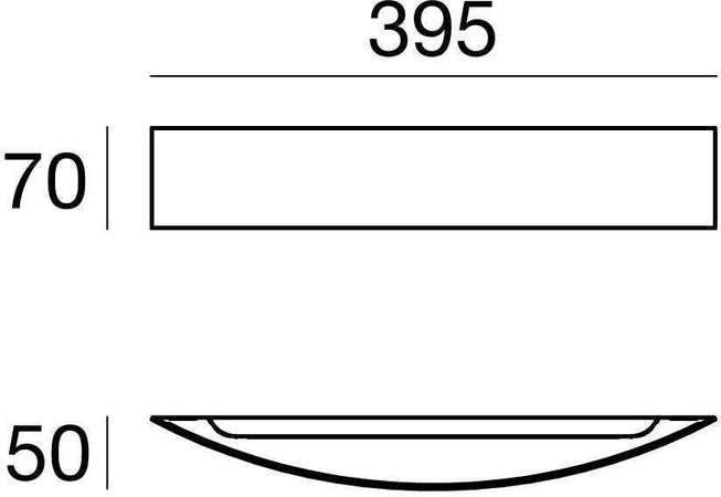 Lampada da parete LED Linea Light Curvè 15W
