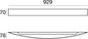 Lampada da parete LED Linea Light Curvè 35W