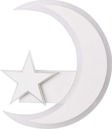 Lampada-Da-Parete-Led-Luna-E-Stella-Applique-11w-Luce-Fredda-Lume-Cameretta-E47