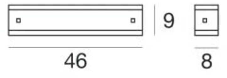 Lampada da parete Linea Light Mille alogena (large)