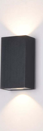 Lampada-Da-Parete-Moderna-Da-Esterno-Metallo-Nero-Luce-Led-6W-Ip54-3000K