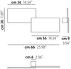 Lampada da parete Studio Italia Design Puzzle Double Rectangle