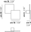 Lampada da parete Studio Italia Design Puzzle Double Square