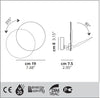 Lampada da parete Studio Italia Design Puzzle Single Round