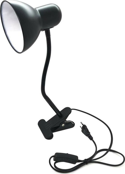 Lampada-Da-Scrivania-Braccio-Flessibile-Lumetto-Con-Pinza-E27-Lume-Nero-Universo