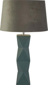 Lampada-Da-Scrivania-Chatham-Ceramica-Blu-Tessuto-Grigio-1-Luce-E27