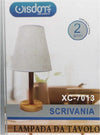 Lampada Da Scrivania Con Base In Legno Liscio Motivo Parlume Bianco E27 Xc-7013 Casa, arredamento e bricolage > Illuminazione da interno > Lampade da Tavolo Trade Shop italia - Napoli, Commerciovirtuoso.it
