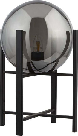 Lampada-Da-Scrivania-Contemporanea-Amsterdam-Acciaio-Nero-Vetro-Fumè-1-Luce-E27
