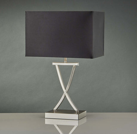 Lampada-Da-Scrivania-Contemporanea-Club-Acciaio-Argento-Tessuto-Nero-1-Luce-E14
