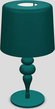 Lampada-Da-Scrivania-Contemporanea-Eva-D30Cm-In-Plastica-Verde-Alluminio-1-Luce