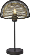 Lampada-Da-Scrivania-Contemporanea-Favo-Acciaio-Nero-Oro-1-Luce-E27