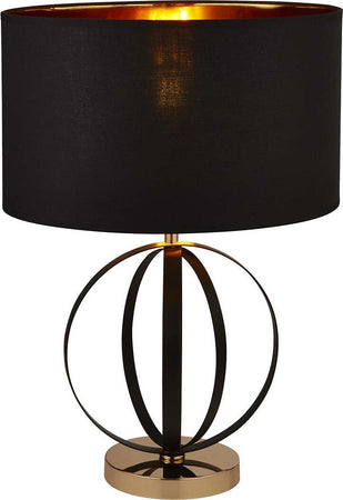 Lampada-Da-Scrivania-Contemporanea-Foschia-Acciaio-Nero-Oro-1-Luce-E27