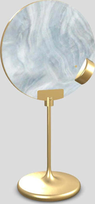 Lampada-Da-Scrivania-Contemporanea-Horo-Metallo-Ottone-Vetro-Grigio-Led-14,4W