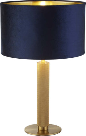 Lampada-Da-Scrivania-Contemporanea-Londra-Acciaio-Ottone-Velluto-Blu-1-Luce-E27